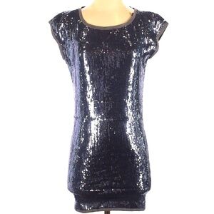RACHEL Rachel Roy Sequin Lavender Mini Dress XS